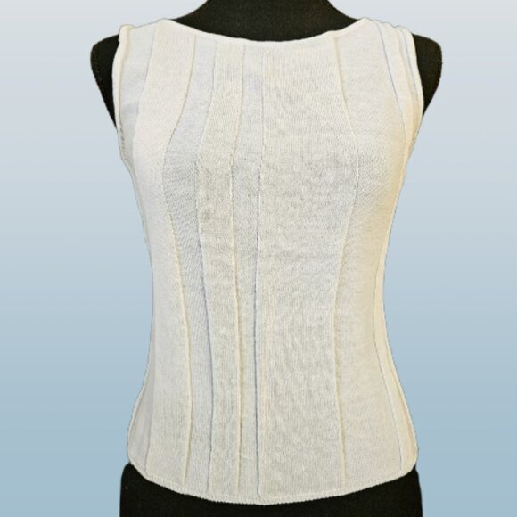 Brunello Cucinelli Women's Sleeveless Blue Sweater - Picture 1 of 8